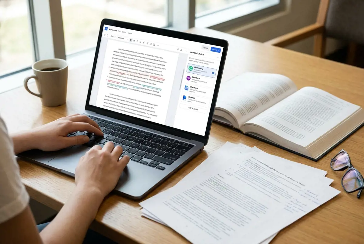 Comparison of AI models for academic editing