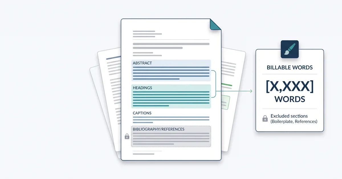 What counts as a billable word in academic manuscript editing